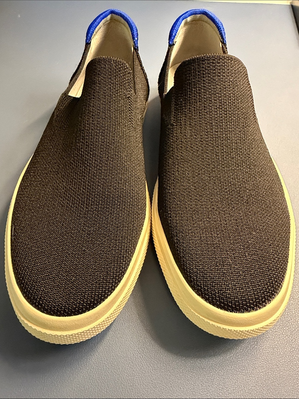Rothy’s Women Slip-On Knit Casual Shoes in Black